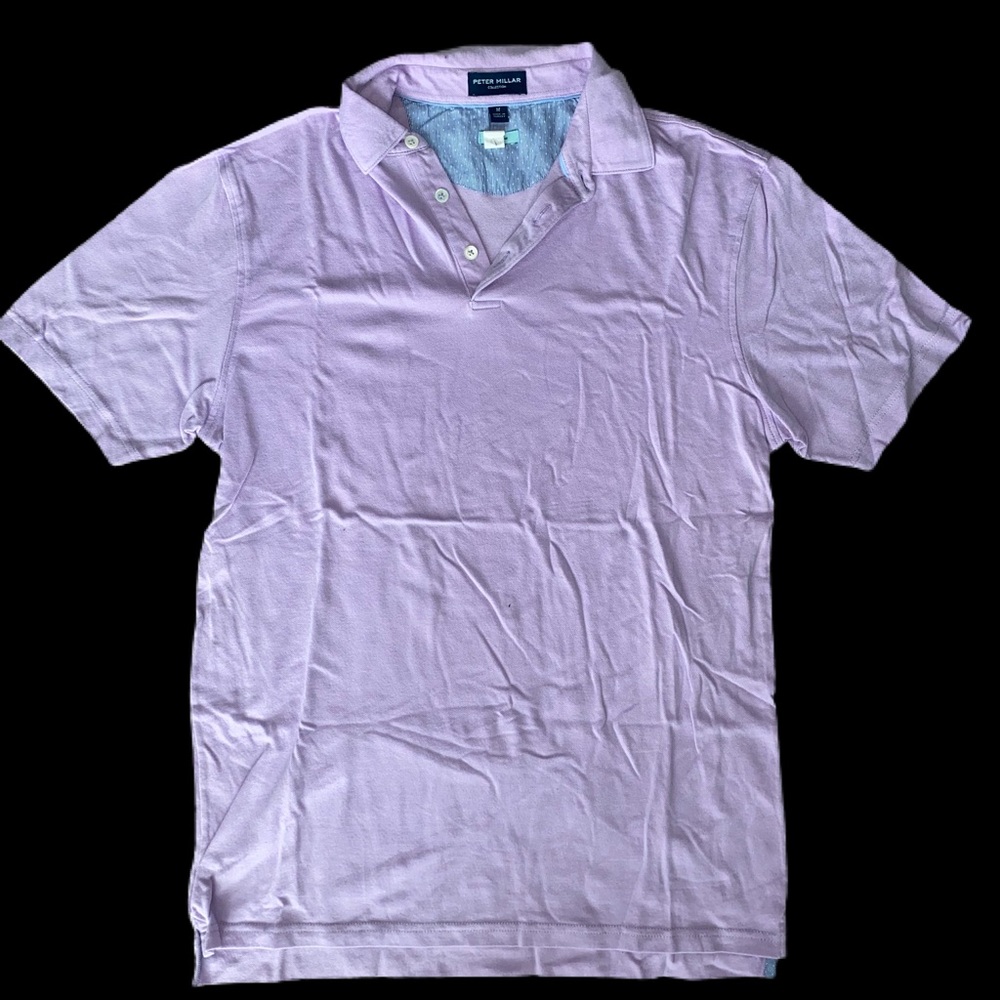 Peter Millar Men’s Light Purple Polo Shirt Medium